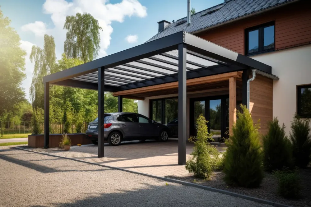 Carport près de Villeneuve-de-Berg